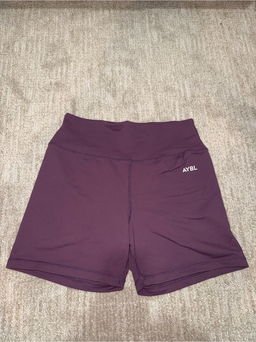 AYBL High-Rise Plum Athletic Bike Shorts